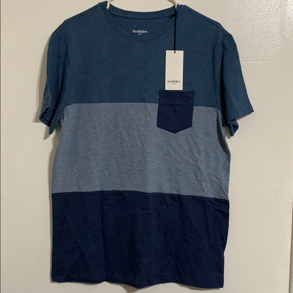 🔥Goodfellow & Co 3 tone men’s blue t shirt